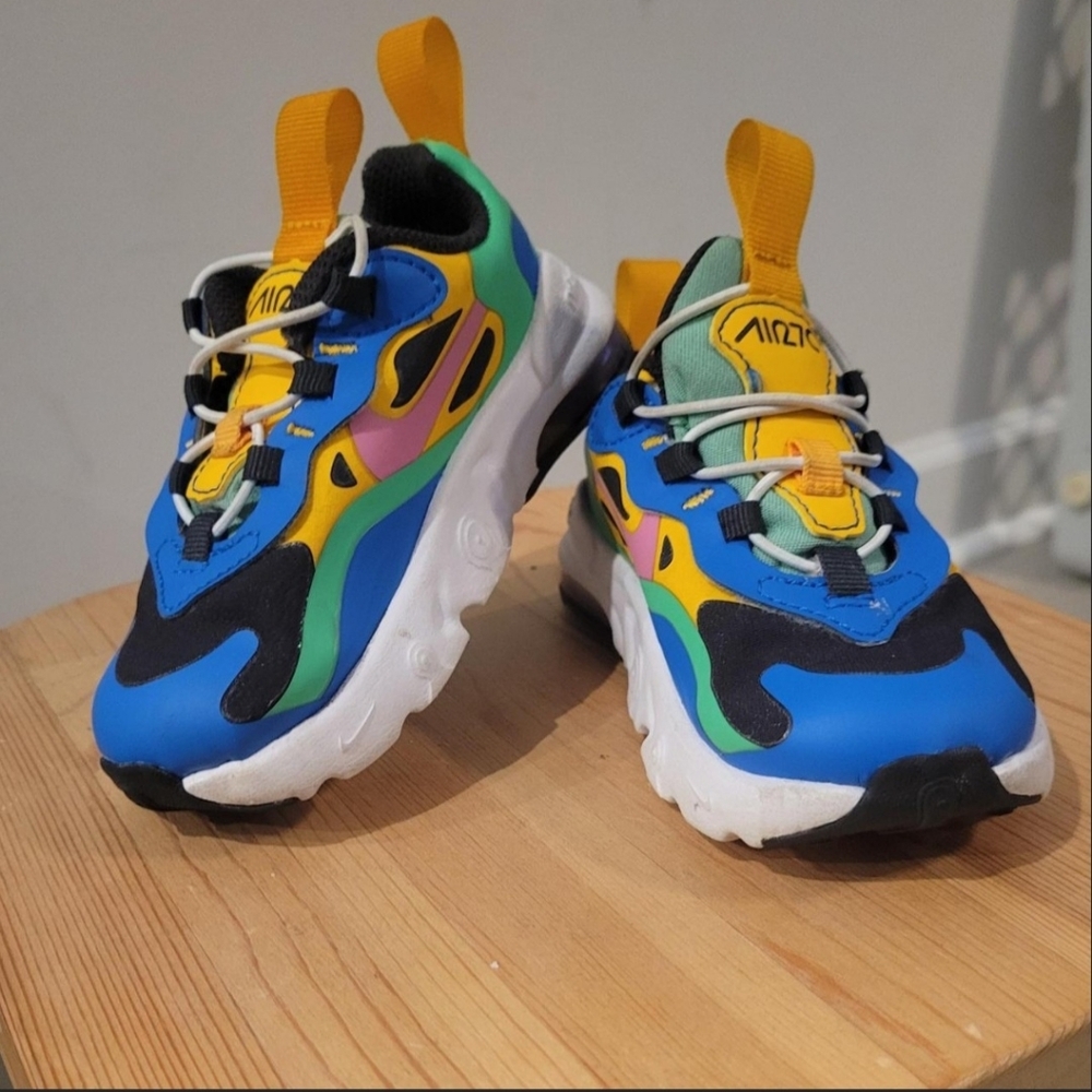 Kids Multicolor Athletic Sneakers - Blue/Yellow